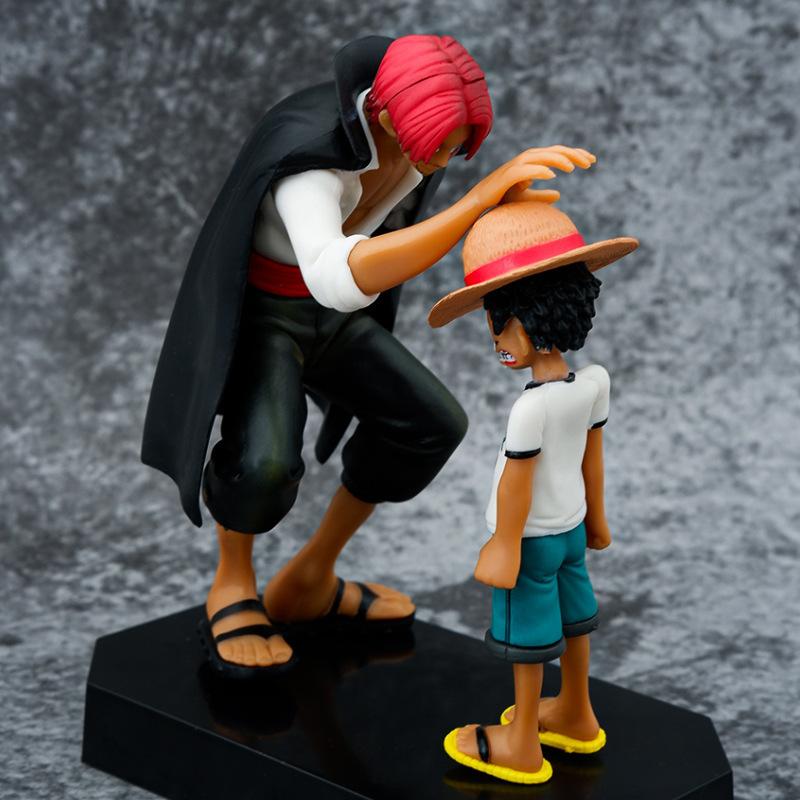18Cm One Piece Anime Figure Four Emperors Shanks Straw Hat Luffy Action Figure Sabo Ace Sanji Roronoa Zoro Figurine Toy