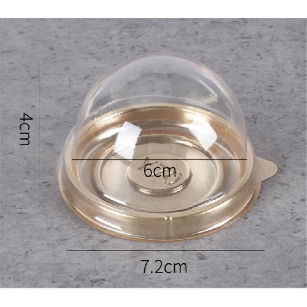 

Золотой, черный, прозрачный овальный пластиковый контейнер для торта, мусса, кекса, сыра, кондитерских изделий, крема, контейнер, свадебный праздничный чехол 100pcs D7.2xH4cm1cE