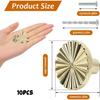 10 Pack Gold Cabinet Knobs, Zinc Alloy Drawer Knobs Kitchen, Retro Brushed Dresser Knobs Round Hardware Handles Knobs for Kitchen Bathroom Cupboard.