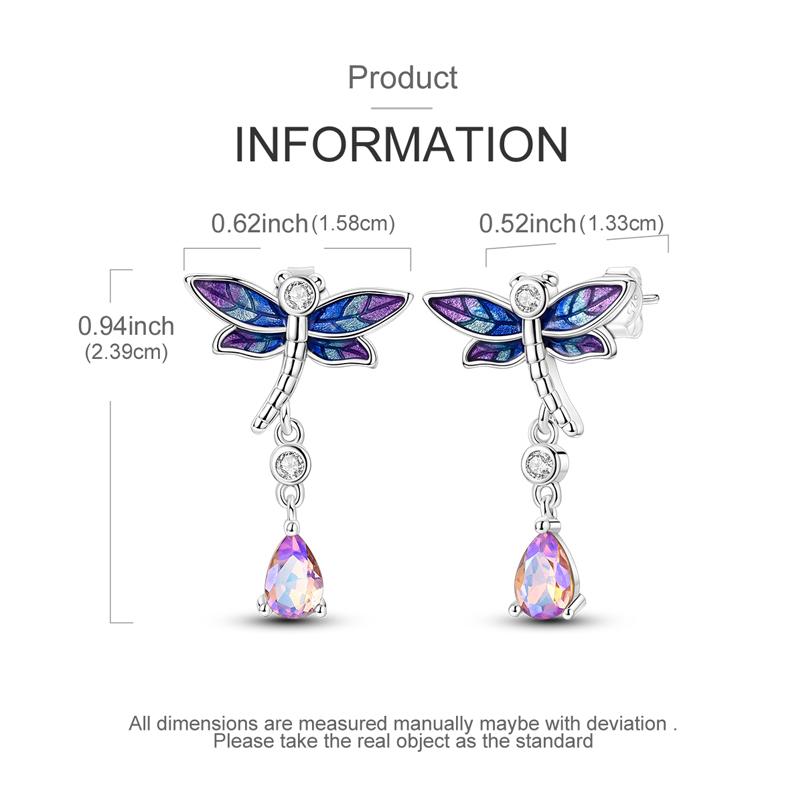 925 Sterling Copper Hoops Cycle Purple Flowers Shining Cubic Zircon Piercing Studs Earrings Fine Engagement Zircon Women Gifts