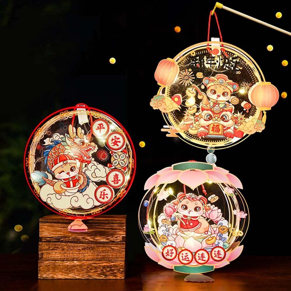 Transparent 2025 Snake Year Portable Lantern Traditional Spring Festival Supplies  Lantern Festival