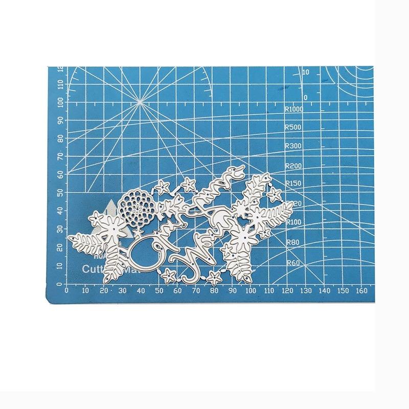 Wesołych Świąt Litery Tłoczenie Wykrojniki Ze Stali Węglowej DIY Scrapbooking Szablony Craft