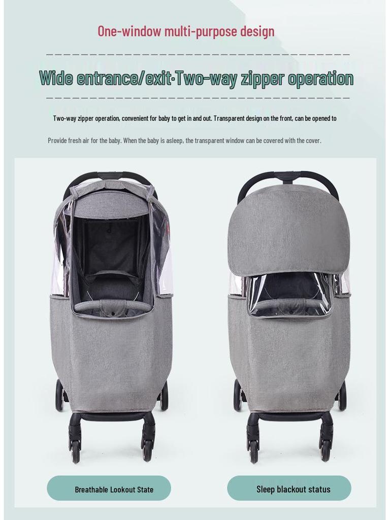 Universal Windproof & Warm Rain Cover for Baby Strollers