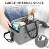 Solid Color Warm Bento Bag - Thickened Oxford Cloth Crossbody Bento Bag, Suitable for Commuting Use, Long-lasting Insulation-tan