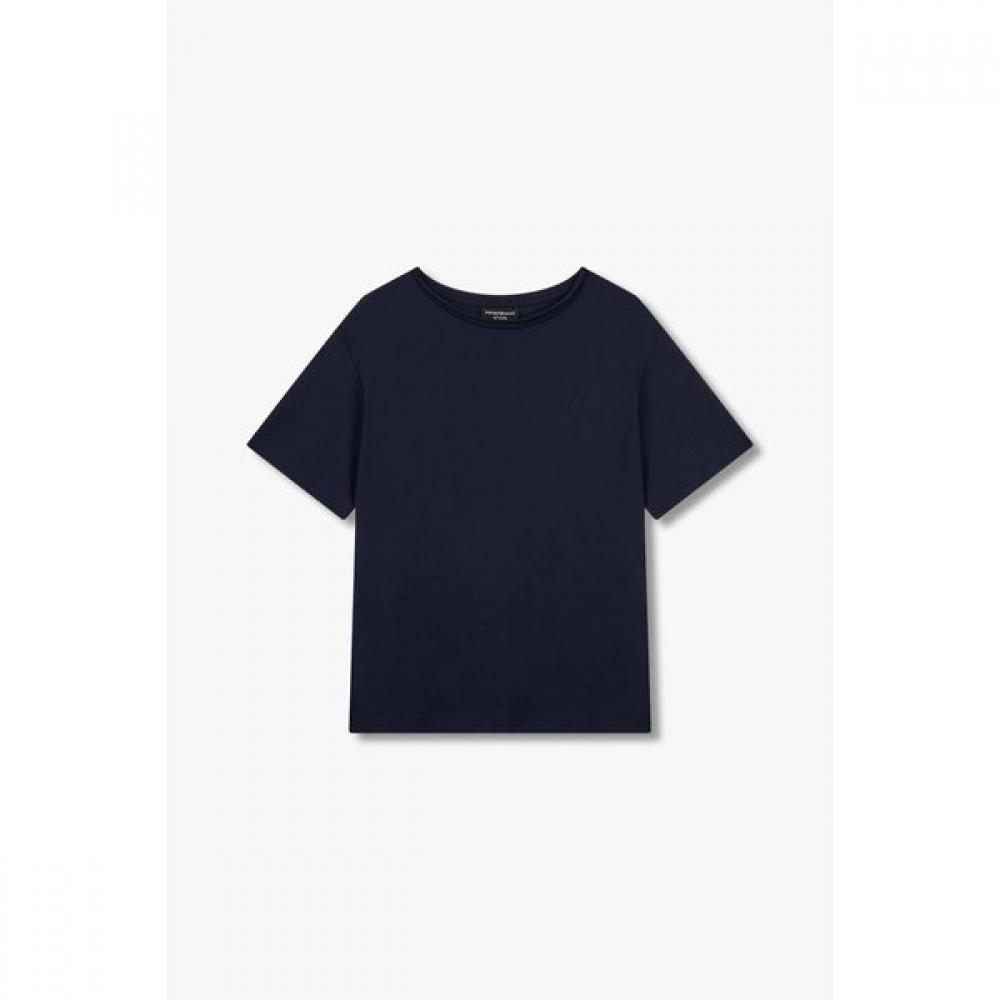 Emporio Armani Women S Embroidered Logo STreTch T ShirT A525126510 XS