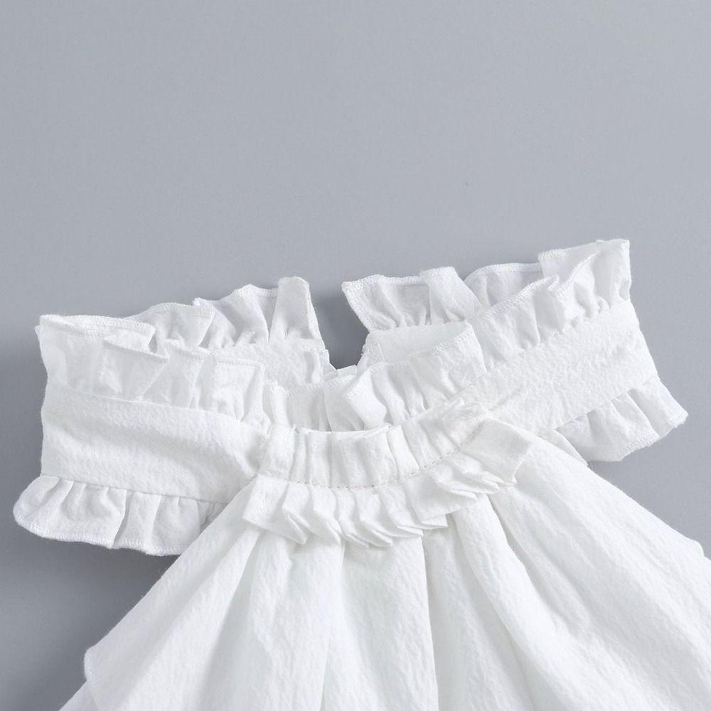 Adjustable Ruffled Edge Layered Collar Court Noble Style Tie-Up Collar Stand Collar  Formal Attire