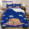 Sweet Sip Rainbow Bedding (1 * duvet cover + 2 * pillowcase, without core) 2D Flat Duvet cover and pillowcase Bedding set Soft and comfortable