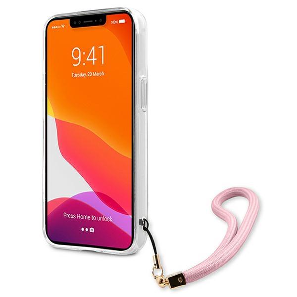 Guess Guhcp13Xkcabpi Iphone 13 Pro Max6,7 Różowy/Pink Hardcase Camo Strap Collection