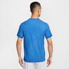 Nike T Shirts Men's Royal Blue Crew Neck Moderate Straight Fit