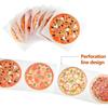500pcs Pizza Stickers for Baking Cake Decor, DIY Food Dessert Adhesive Labels, Gift Wrapping Sealing Stickers for Envelope Bags