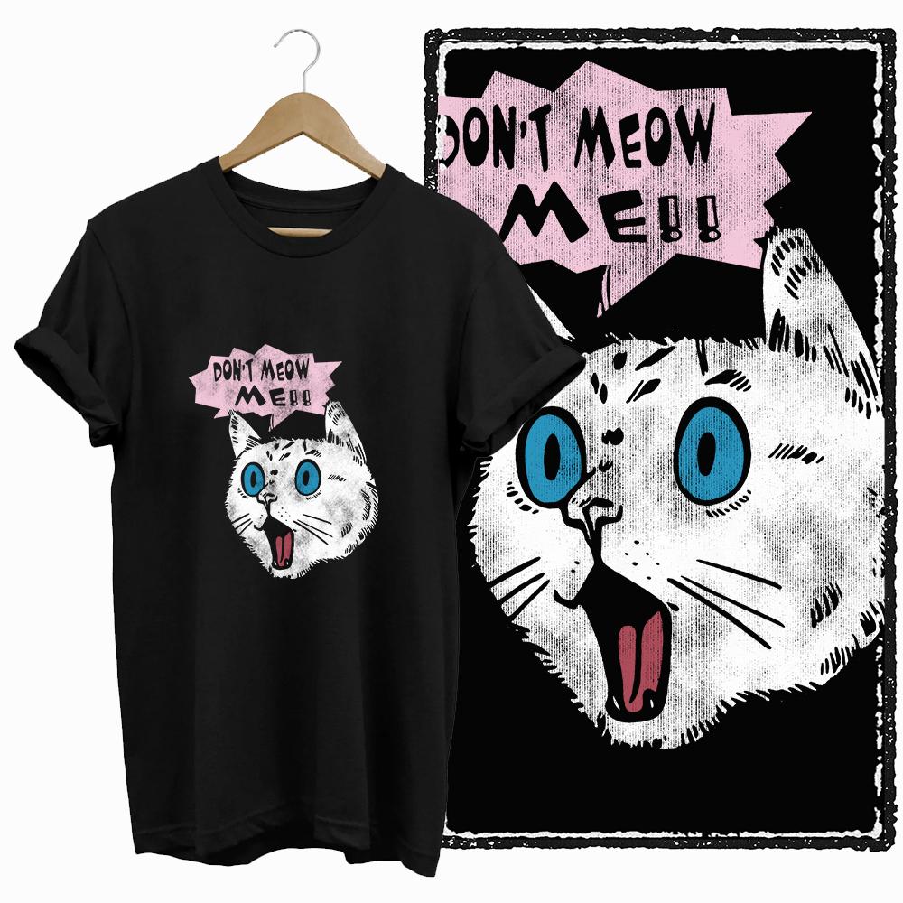 COOLMIND CAT Print  BLACK Short Seleve 100% Cotton Exclusive Graphic Women T Shirt Big Size O-neck Cotton Cat Lover Women Tshirt