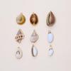 Electroplated Natural Shell Conch Scallop Pendant for DIY Necklace & Bracelet Jewelry