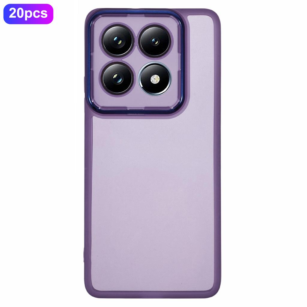 Bulk Purchasing 20Pcs For Xiaomi 14T Case Electroplated Camera Frame TPU Phone Cover Precise Cutouts