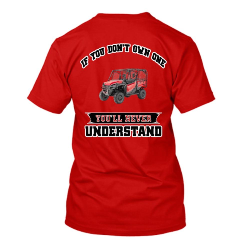 

Honda Mens and Womens Tshirt Honda Pioneer 1000 Riders Summer Motorcycle Tee Racing Shortsleeved Spring Cycling Offroad Top S