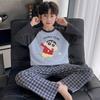 Jungen Baumwoll-Pyjama-Set Langarm Cartoon-Print Nachtwäsche Kinder Teenager 8 Jahre