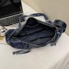 Large Capacity Commuter Tote Bag Women's Denim Shoulder Crossbody Bag