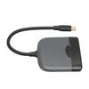 3 In 1 USB C To HD Multimedia Interface Adapter USB C To USB C USB3.0 Multi Port Adapter Compatible for Type C Devices