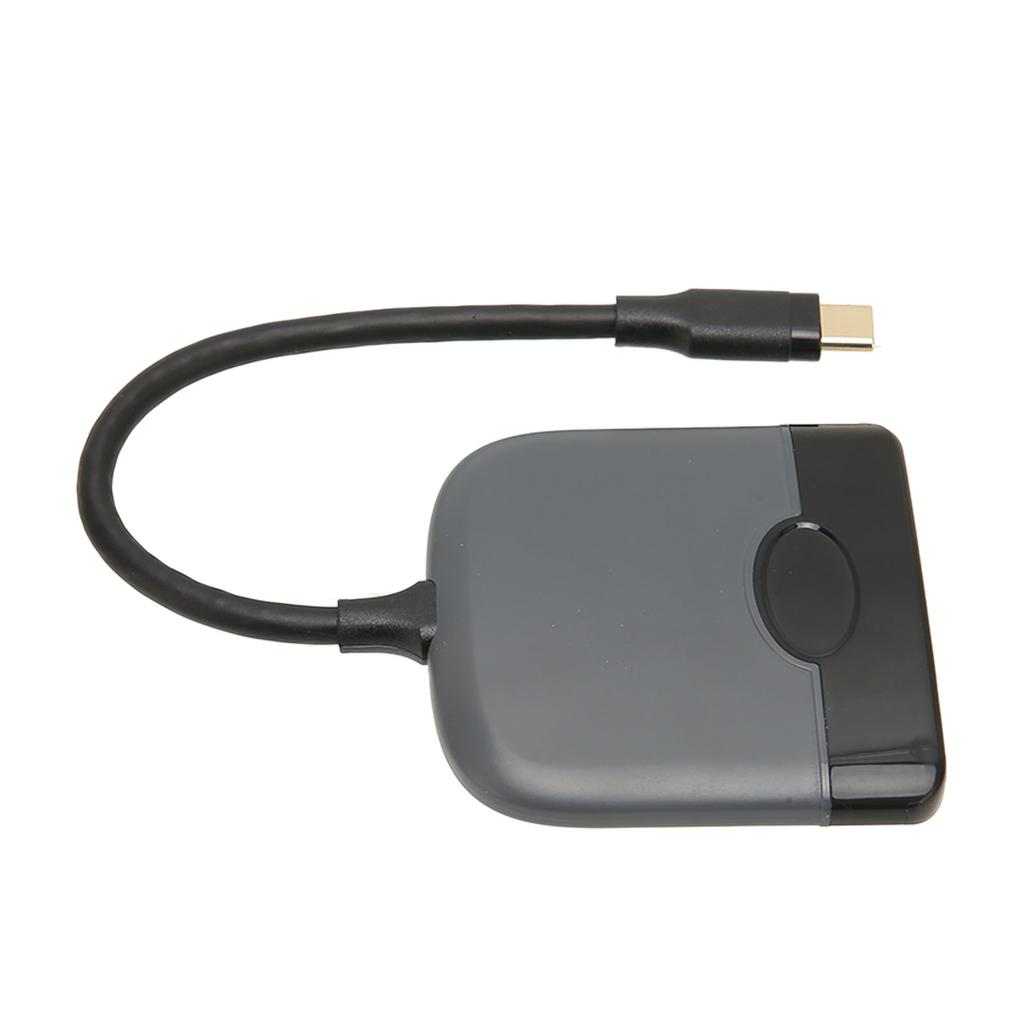 3 In 1 USB C To HD Multimedia Interface Adapter USB C To USB C USB3.0 Multi Port Adapter Compatible for Type C Devices
