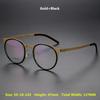 Dänisches Design Optische Brillenbügel Herren 9704 Luxusmarke Reines Titan Brillenbügel Damen Korrektionsbrille Lesebrille