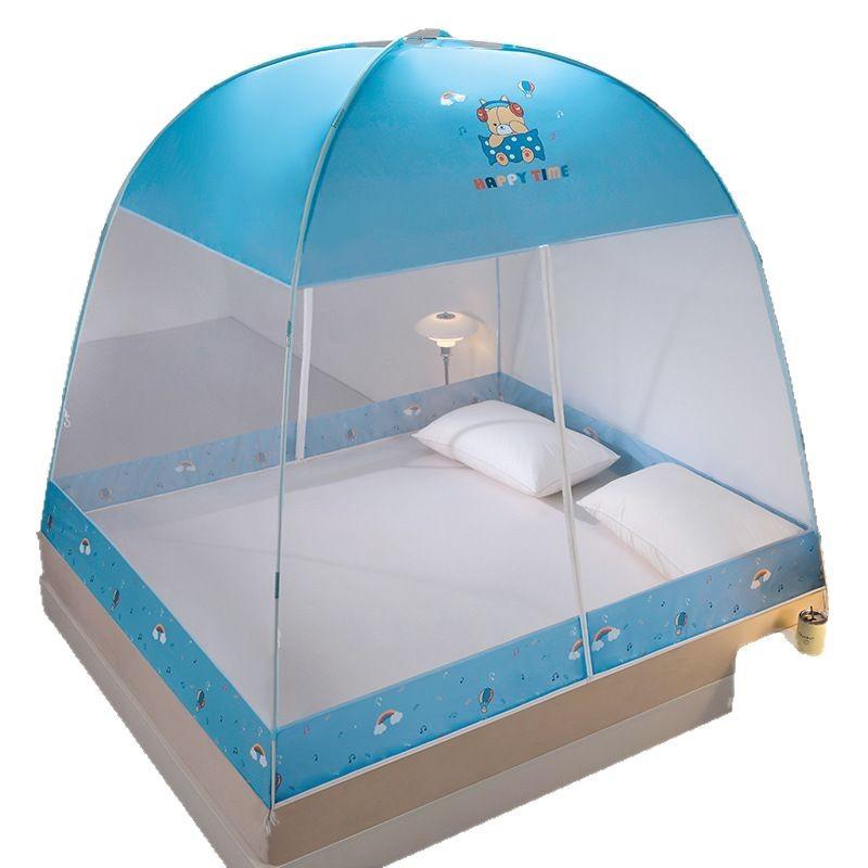 2022 Installation-free Yurt Mosquito Net Dust Top Household Encryption Thickened Student Dormitory Mosquito Net