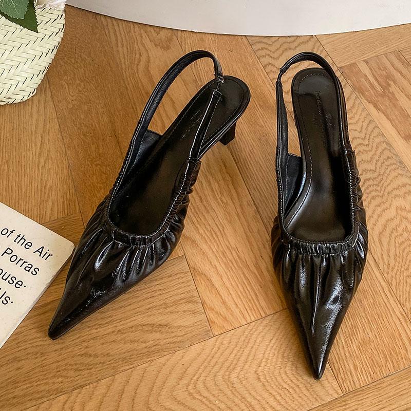 Fashion Fashion Pointed Toe Ladies High Heels Pumps Shoes Luxury Female Slingbacks Footwear Slip On Women Heels Shoes New 2025