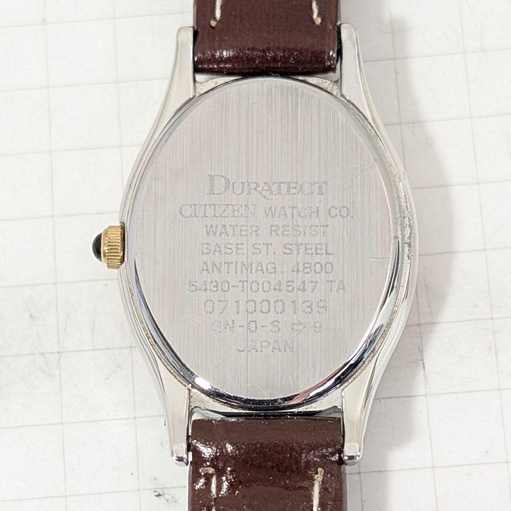 Used CITIZEN EXCEED Ladies Battery Replaced Working Item U-26