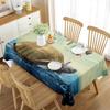 Tischdecke Meeresschildkröte Blaue Ozean-Thema Heimdeko für Rechteckigen Tischdeko Küche Esszimmer Bankett Party Tischdecke