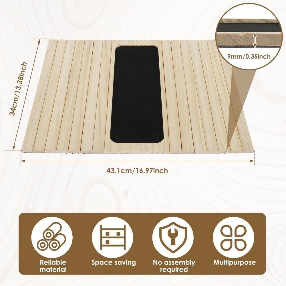 Foldable Wood Sofa Arm Tray Waterproof Anti-Slip Arm Rest Protector Multifunctional Armrest Organizer Protector