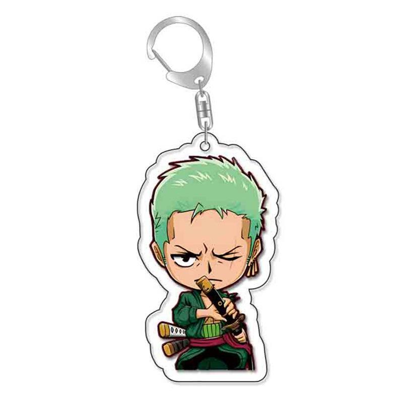 Acrylic Key Chain for One Piece Franky Trafalgar Law Jinbe Monkey D. Luffy Thatch Anime Peripheral Pendant Acrylic Key Buckle