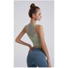 Women's sleeveless yoga exercise breathable top