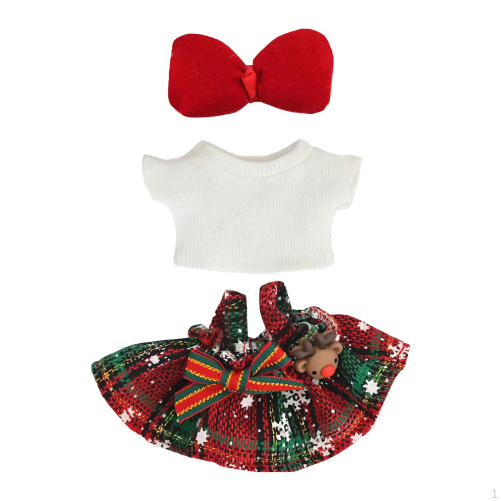 

Christmas Doll Clothes Set, Decoration, Birthday Photo Props, Gift, Winter, Crafts, Party Skirt