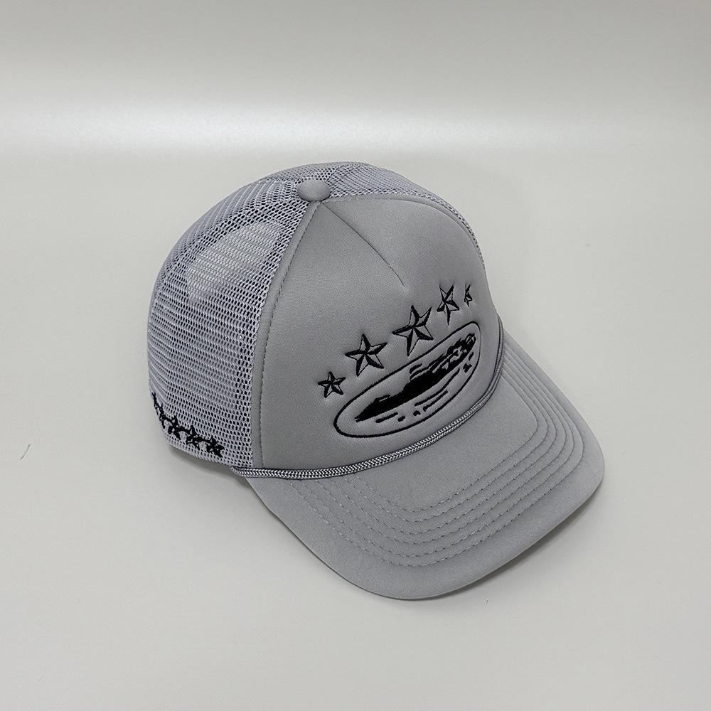 Corteiz CRTZ Five-Star Color Block Mesh Trucker Baseball Cap