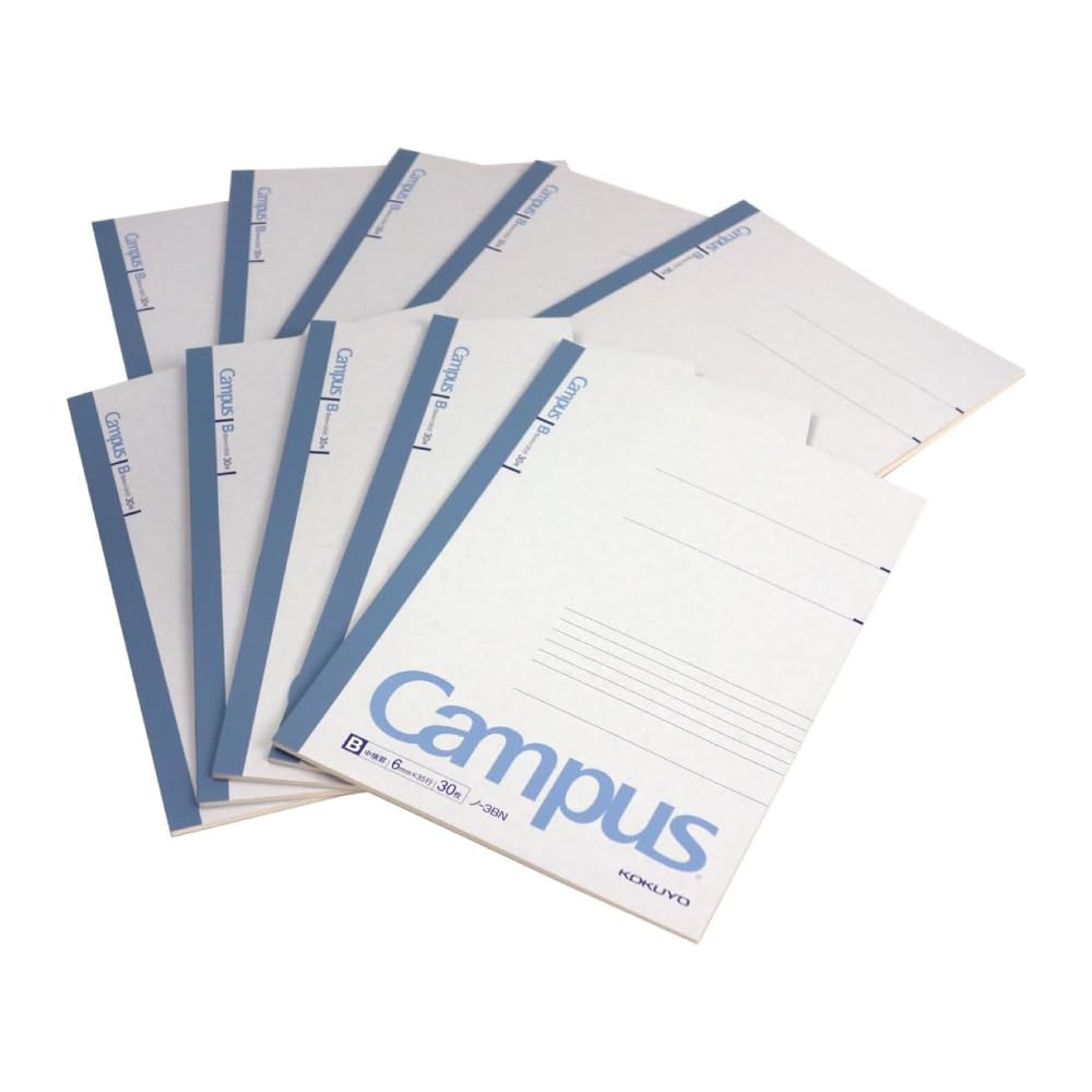 KOKUYO Campus Notebook 6 30 No-3BN10 No. (Semi-B5) B-ruled, sheets, 10-pack