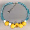 Bunte Perlen Früchte Choker Blaubeeren Perlen Schlüsselbein Kette Mode Perlen Frucht Halskette Damen