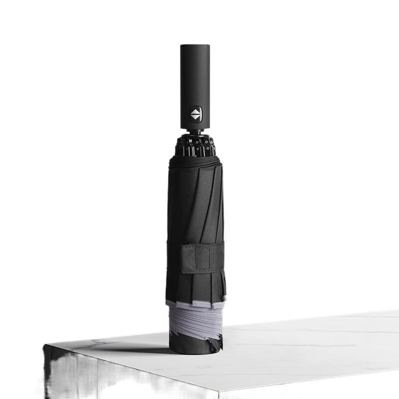 Ten-bone automatic umbrella car three-fold reverse umbrella folding men's and women's umbrella fixed plus ogo