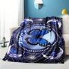 Blue Moon Moth Customized Your Name Blanket Warm Comfortable Soft Blanket For Chair Office Sofa Bed Sofa Office Camping Suitable For Gifting Relatives