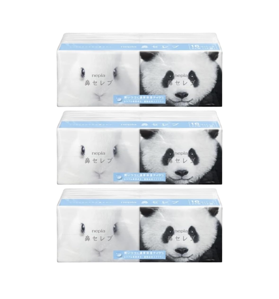 Hana Celeb Pocket 24 tissues per pack x 16 packs x 3 packs Tissues, (12 pairs) белый