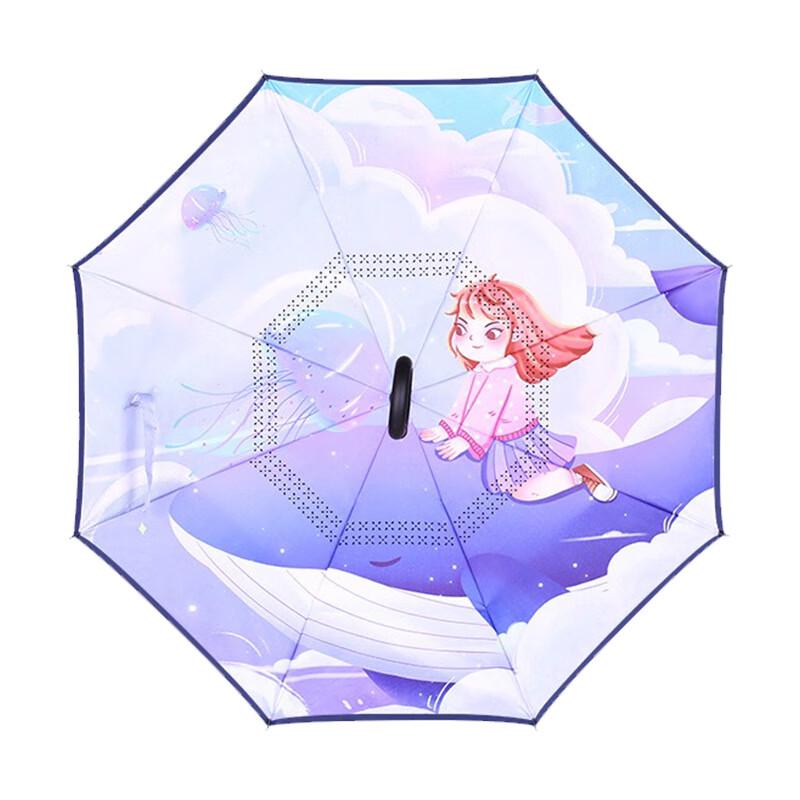 Nanjiao Hands-Free Double-Layer Cartoon Straight Umbrella