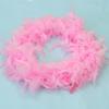 Růžové peříčkové boa Nadýchaná řemeslná dekorace 6,6 stopy dlouhé