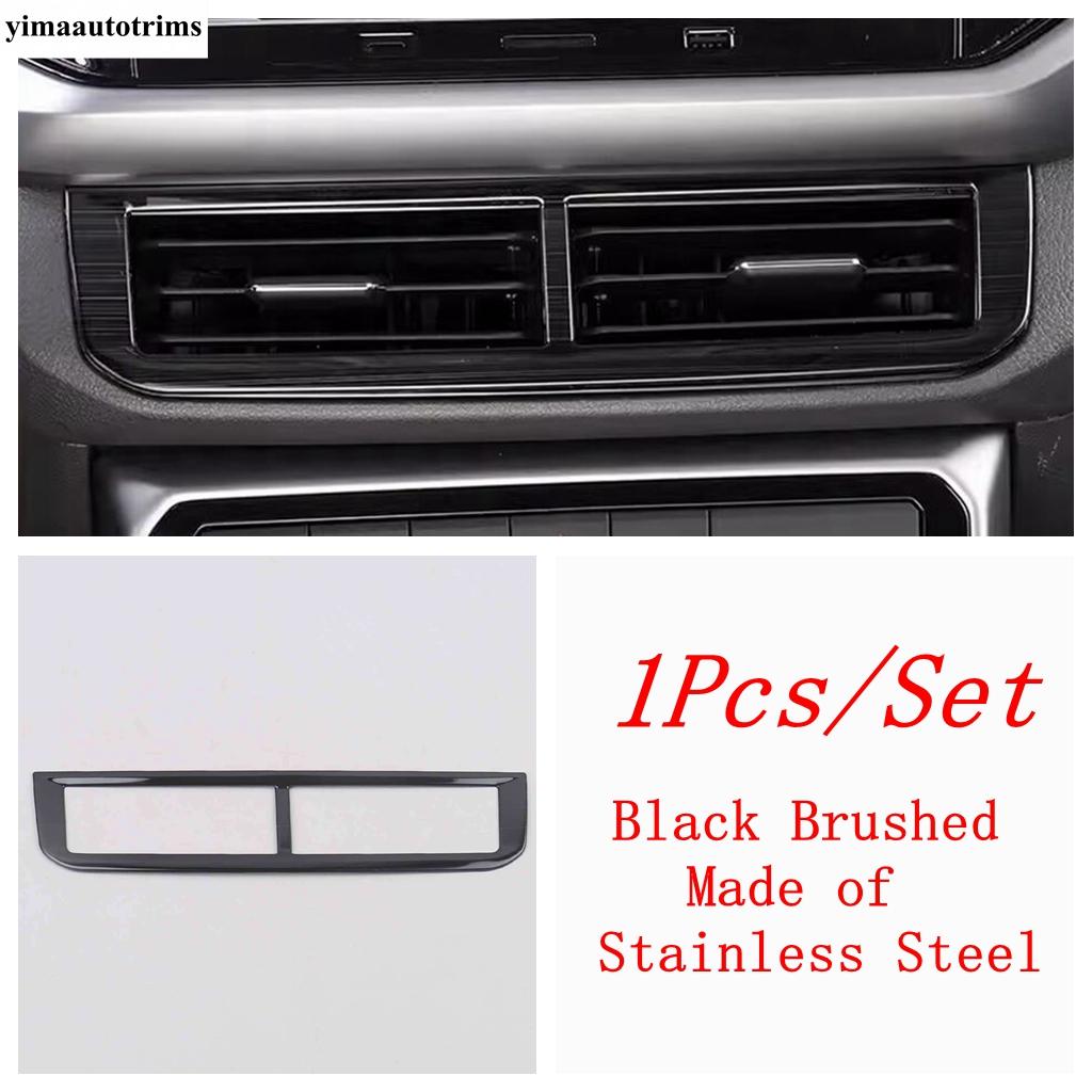 Central Control Middle Air AC Vent Outlet Frame Decoration Trim Cover Accessories For Volkswagen VW T-cross Tcross 2018 -