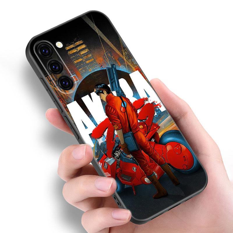 Akira 1988 Film Black Silicone Phone Case For Samsung Galaxy S23 S21 S20 FE S24 S22 Ultra S10E S10 S9 S8 Plus