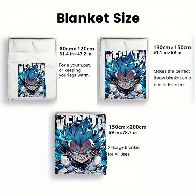 Dragon Ball Elegant Design Blanket Soft Flannel Comfortable Blanket for Bedroom Living Room THW