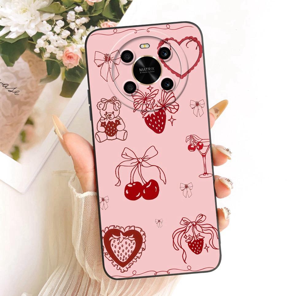 

Daisy Bow Pattern Butterfly Flower Cherry Cover For Honor Magic4 Lite Phone Case Soft Silicone Casing On Honor X9 4G X30 X40 GT Honor X40 GT X30