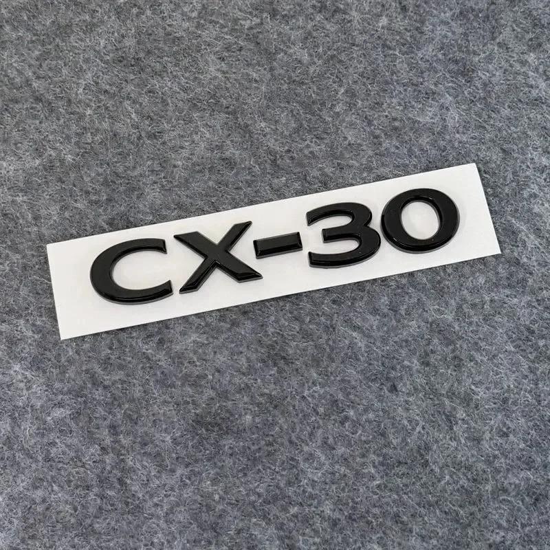 3D ABS CX-4 CX-5 Car Letter Badge Logo Trunk Decorative Sticker For Mazda 2 3 6 CX50 CX60 CX30 CX7 CX90  Demio black Accessories wcgvh11
