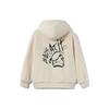 Li Ning X Disney Sweatshirts Women's Swan White Hooded Thickened Regular AWDR684-1