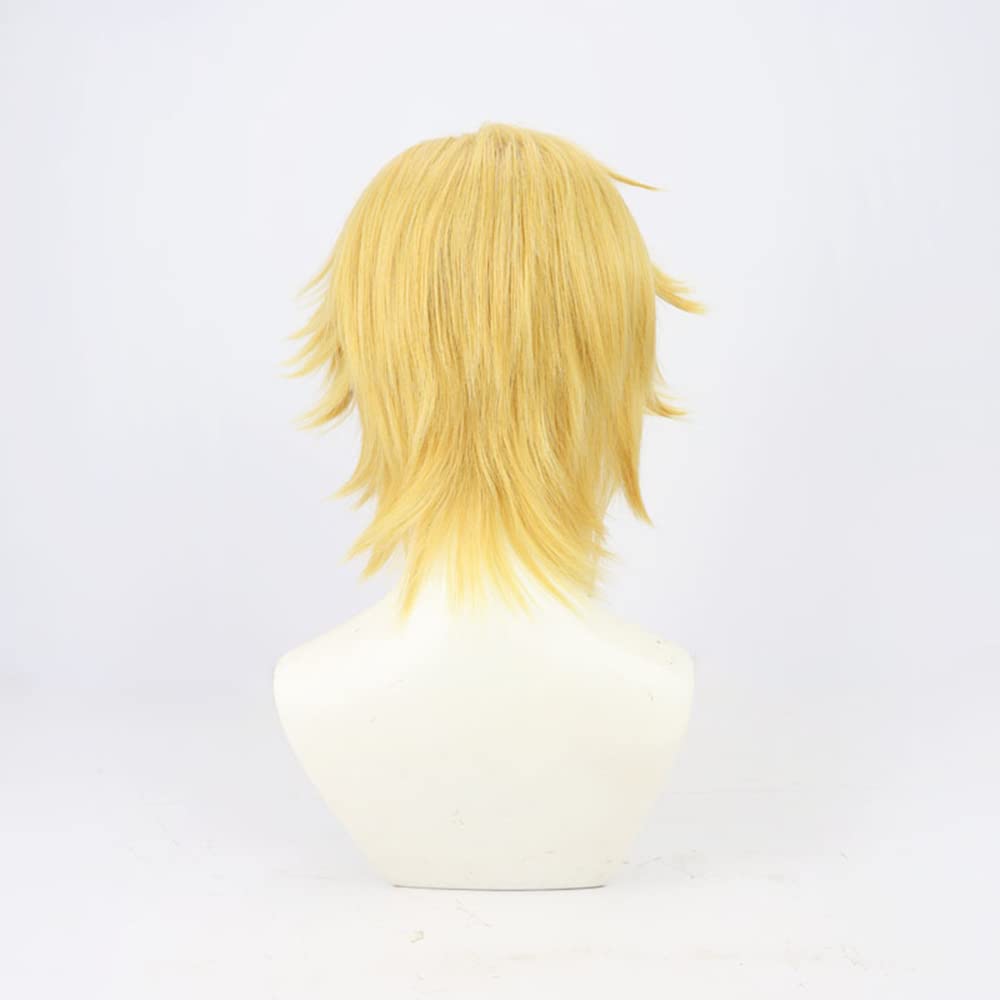 Kou Uzuki Cosplay Wig, Gold, Heat-Resistant, Perfect for Costumes, Halloween, Events, and Photoshoots