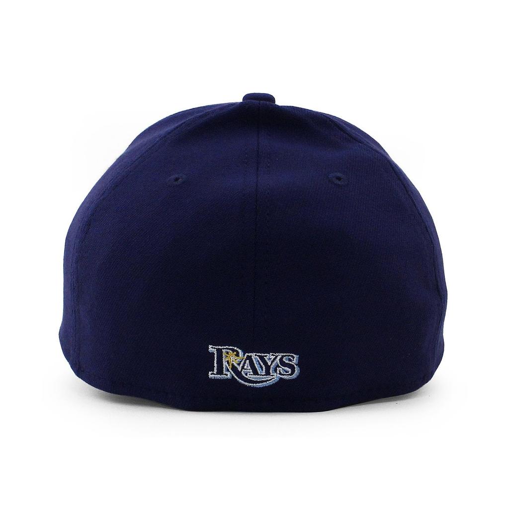 [New Era] Cap 39THIRTY Tampa Bay Rays MLB TEAM CLASSIC ALT FLEX FIT CAP TAMPA BAY RAYS Navy Hat Stretch Fit Major League 3930 Sz LXL [Used]