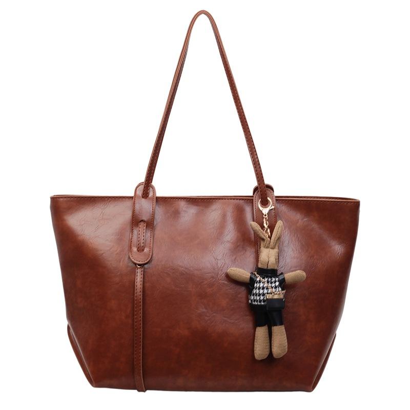 Bag Women's New Retro Tote Bag Large Capacity Versatile Shoulder Bag High Sense Niche Commuter Bag