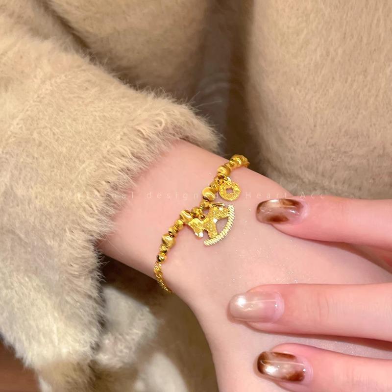 Crushed Ice Ice Pony Charm Women s New Style Luxury High-end Elegant and Grand Handcrafted Jewelry