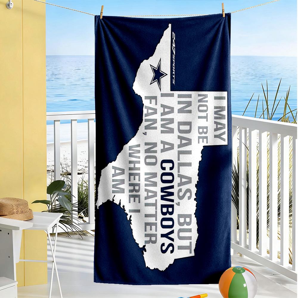 Dallas Beach Towel High Absorbency & Quick-Dry Comfortable Lightweight